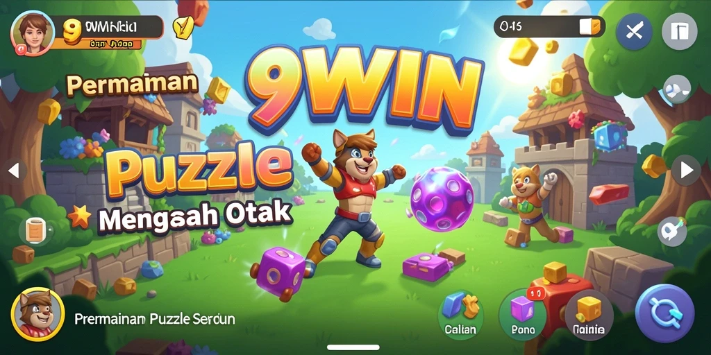 Gameplay seru 9WIN dengan tantangan Puzzle menanti Anda.