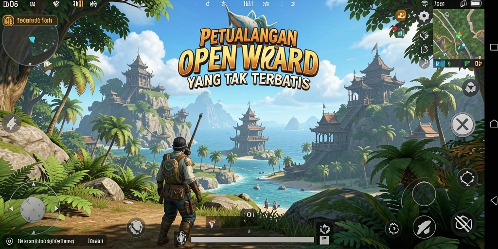 Gameplay D06 yang penuh petualangan di dunia terbuka.