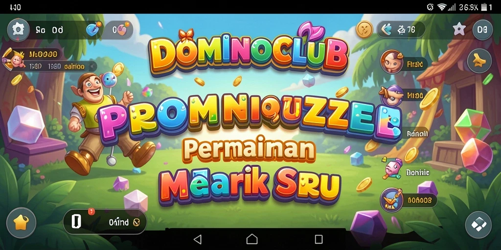 Tangkapan layar DOMINOCLUB menunjukkan gameplay puzzle yang seru dan menarik.